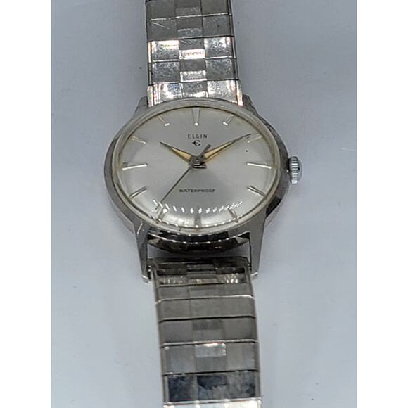 Vintage Elgin Men\'s Anti Magnetic Watch For Parts Or Repair Does Not Run